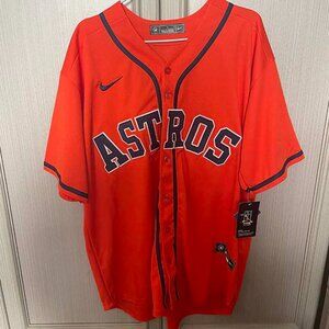 Nike Houston Astros Jose Altuve #27 Orange Jersey
